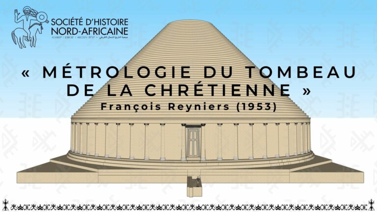 Métrologie du Tombeau de la Chrétienne